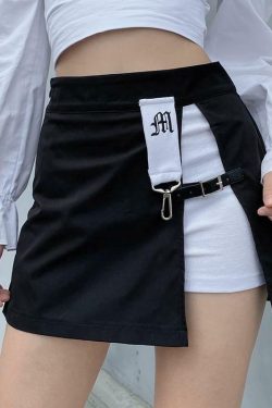 Y2K Grunge Punk Rock Mini Skirt - 90s Fashion, Retro Style, Summer Y2K Outfits