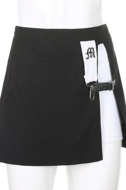 Y2K Grunge Punk Rock Mini Skirt - 90s Fashion, Retro Style, Summer Y2K Outfits