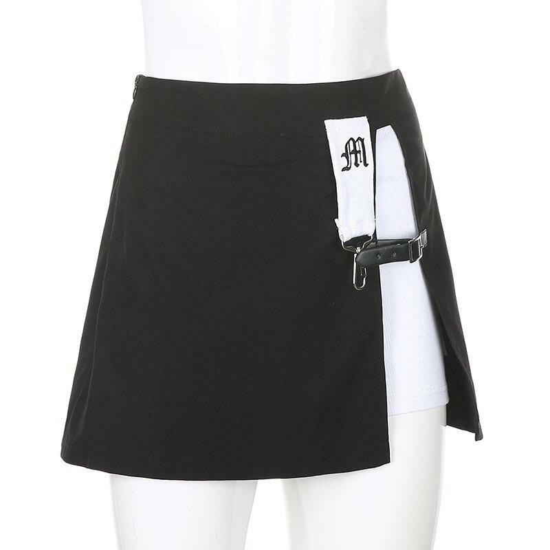 Y2K Grunge Punk Rock Mini Skirt - 90s Fashion, Retro Style, Summer Y2K Outfits