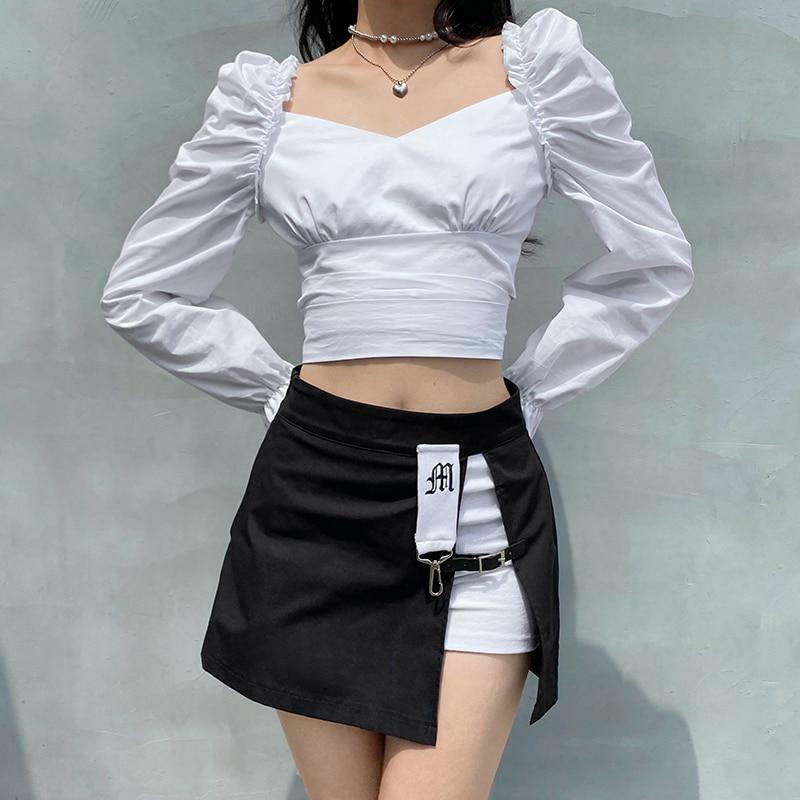 Y2K Grunge Punk Rock Mini Skirt - 90s Fashion, Retro Style, Summer Y2K Outfits