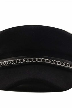 Y2K Grunge Punk Rock Nana Cosplay Hat - 90s Retro Style, Gothic Y2K, Pastel Goth Fashion