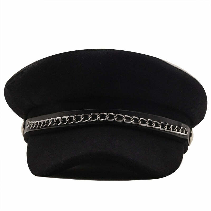 Y2K Grunge Punk Rock Nana Cosplay Hat - 90s Retro Style, Gothic Y2K, Pastel Goth Fashion
