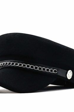 Y2K Grunge Punk Rock Nana Cosplay Hat - 90s Retro Style, Gothic Y2K, Pastel Goth Fashion