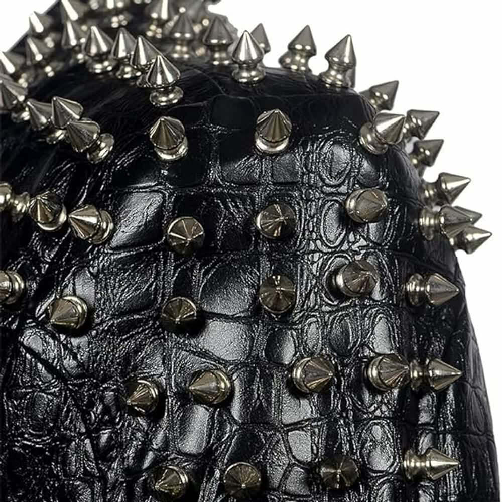 Y2K Grunge Punk Studded Rivet Leather Jacket - Retro 90s Fashion, Y2K Club & Party Outfits