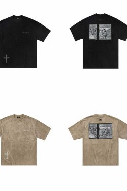 Y2K Grunge Puppetry Tee - Retro 90s Fashion, Summer Y2K Outfits, Baby Tees, and Pastel Goth
