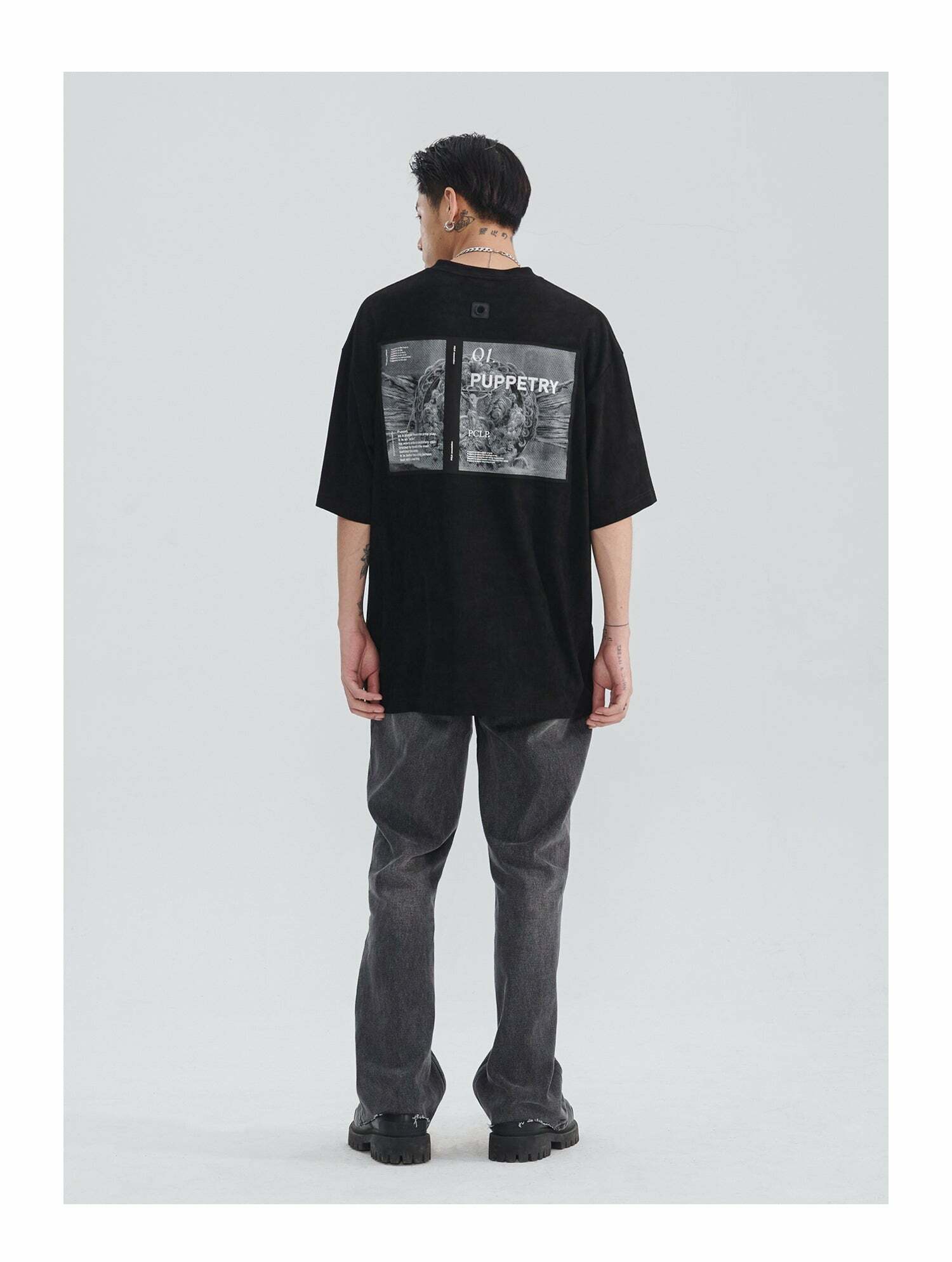 Y2K Grunge Puppetry Tee - Retro 90s Fashion, Summer Y2K Outfits, Baby Tees, and Pastel Goth