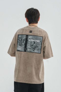Y2K Grunge Puppetry Tee - Retro 90s Fashion, Summer Y2K Outfits, Baby Tees, and Pastel Goth