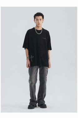 Y2K Grunge Puppetry Tee - Retro 90s Fashion, Summer Y2K Outfits, Baby Tees, and Pastel Goth