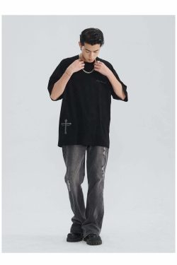 Y2K Grunge Puppetry Tee - Retro 90s Fashion, Summer Y2K Outfits, Baby Tees, and Pastel Goth