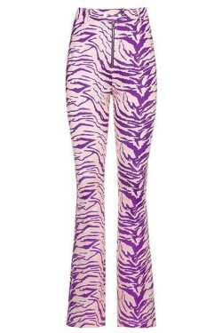 Y2K Grunge Purple Zebra Pants - Retro 90s Fashion, Summer Outfits, and Club Party Looks