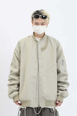 Y2K Grunge Quilted Utility Jacket - Retro 90s Fashion, Summer Y2K Outfits, Pastel Goth Style