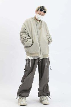 Y2K Grunge Quilted Utility Jacket - Retro 90s Fashion, Summer Y2K Outfits, Pastel Goth Style