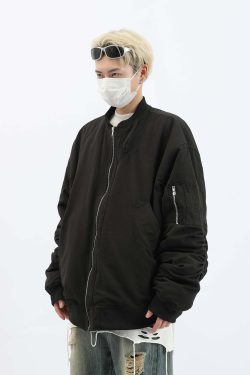 Y2K Grunge Quilted Utility Jacket - Retro 90s Fashion, Summer Y2K Outfits, Pastel Goth Style