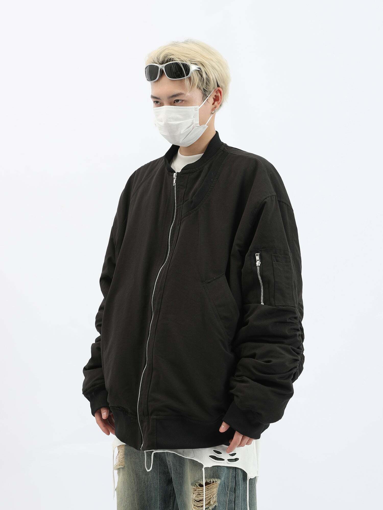 Y2K Grunge Quilted Utility Jacket - Retro 90s Fashion, Summer Y2K Outfits, Pastel Goth Style