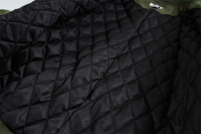 Y2K Grunge Quilted Utility Jacket - Retro 90s Fashion, Summer Y2K Outfits, Pastel Goth Style
