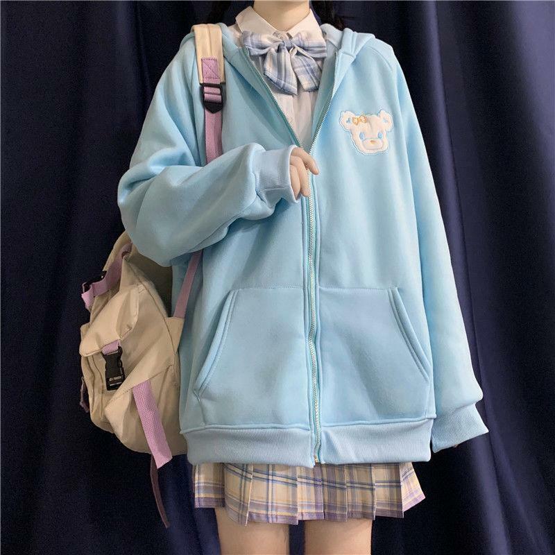 Y2K Grunge Rabbit Hoodie - 90s Fashion, Retro Style, Pastel Goth, Y2K Summer Outfits