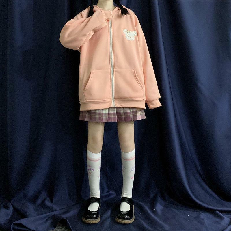 Y2K Grunge Rabbit Hoodie - 90s Fashion, Retro Style, Pastel Goth, Y2K Summer Outfits