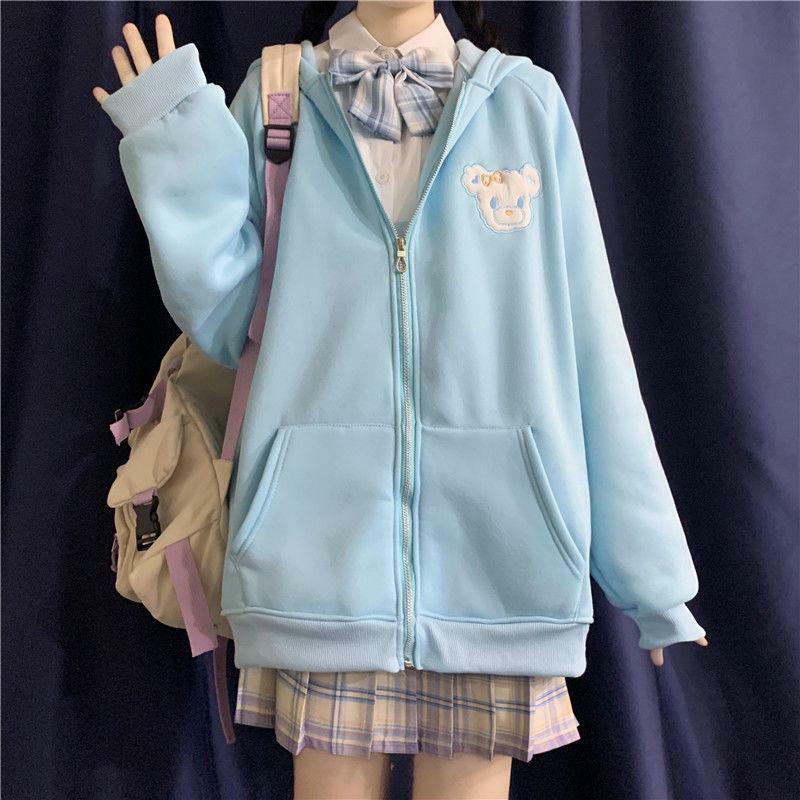 Y2K Grunge Rabbit Hoodie - 90s Fashion, Retro Style, Pastel Goth, Y2K Summer Outfits