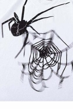 Y2K Grunge Radioactive Spider Tee - 90s Fashion, Retro Style, Y2K Summer & Party Outfits