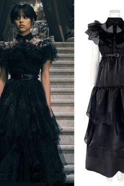 Y2K Grunge Raven Dance Dress - 90s Retro Goth Party Outfit for Women