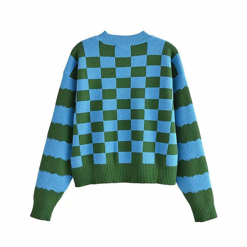 Y2K Grunge Red Mushroom Sweater - Retro 90s Fashion, Y2K Summer Outfits, Pastel Goth Style