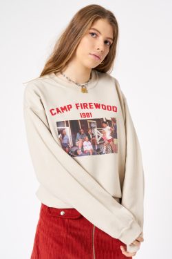 Y2K Grunge Retro 90s Camp Firewood 1981 Sweatshirt - Perfect for Y2K Summer and Party Outfits