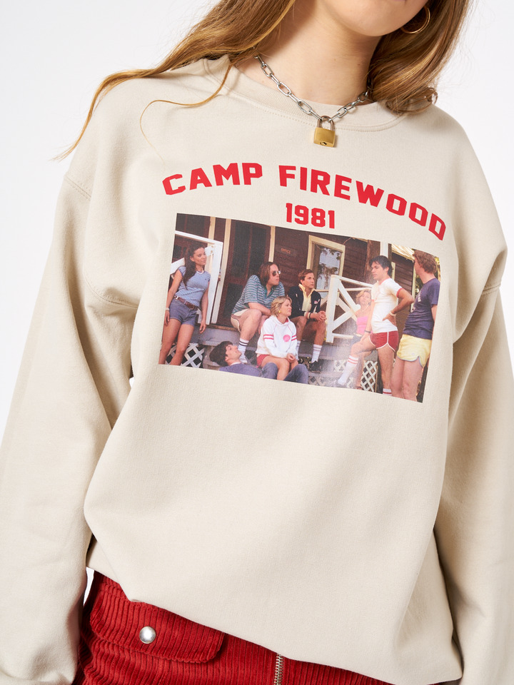 Y2K Grunge Retro 90s Camp Firewood 1981 Sweatshirt - Perfect for Y2K Summer and Party Outfits