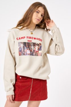 Y2K Grunge Retro 90s Camp Firewood 1981 Sweatshirt - Perfect for Y2K Summer and Party Outfits