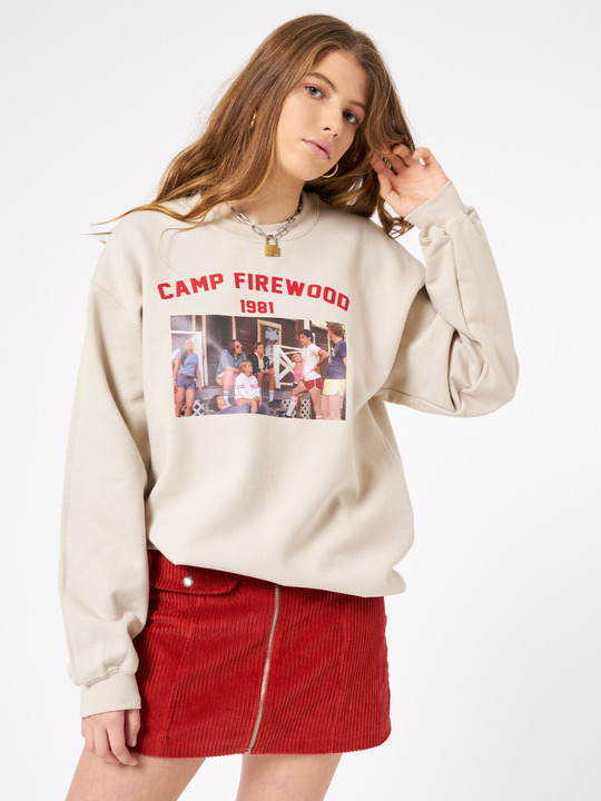 Y2K Grunge Retro 90s Camp Firewood 1981 Sweatshirt - Perfect for Y2K Summer and Party Outfits