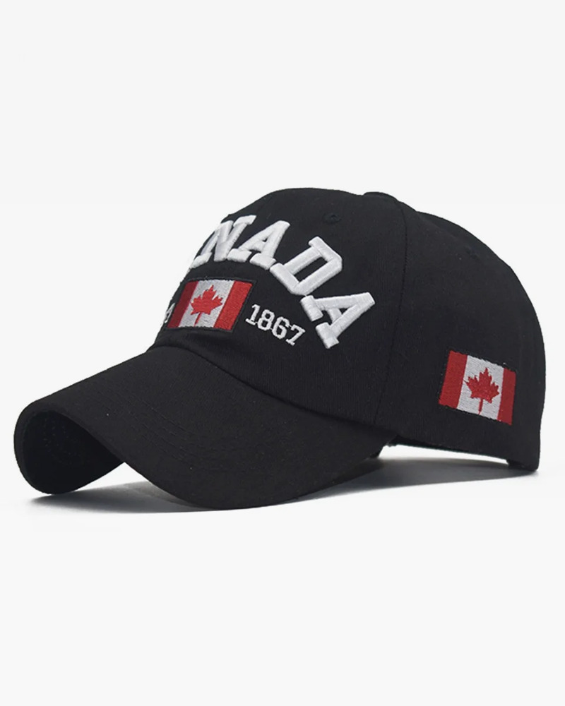 Y2K Grunge Retro 90s Fashion Canada Baseball Cap - Perfect for Y2K Summer and Party Outfits