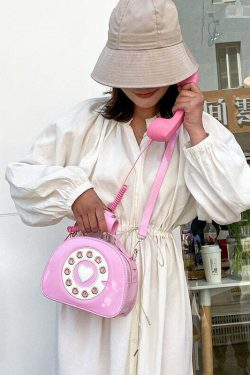 Y2K Grunge Retro 90s Old School Phone Shoulder Bag - Perfect for Y2K Summer and Party Outfits