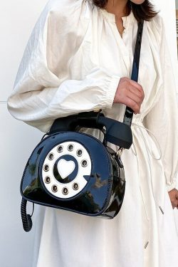 Y2K Grunge Retro 90s Old School Phone Shoulder Bag - Perfect for Y2K Summer and Party Outfits