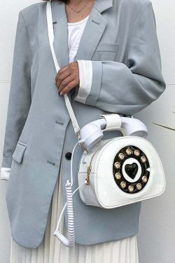 Y2K Grunge Retro 90s Old School Phone Shoulder Bag - Perfect for Y2K Summer and Party Outfits