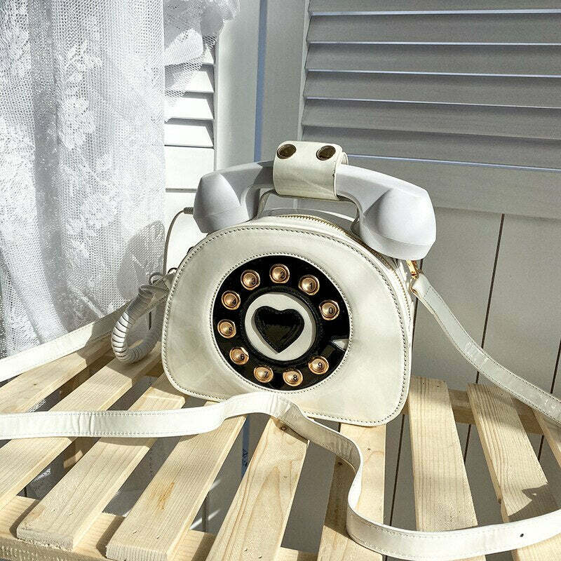 Y2K Grunge Retro 90s Old School Phone Shoulder Bag - Perfect for Y2K Summer and Party Outfits