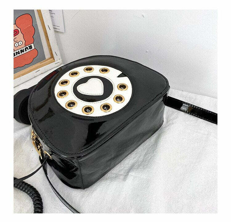 Y2K Grunge Retro 90s Old School Phone Shoulder Bag - Perfect for Y2K Summer and Party Outfits
