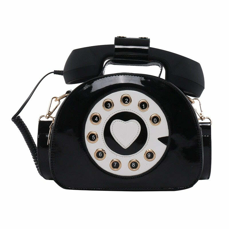 Y2K Grunge Retro 90s Old School Phone Shoulder Bag - Perfect for Y2K Summer and Party Outfits