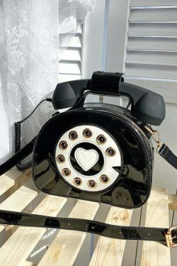 Y2K Grunge Retro 90s Old School Phone Shoulder Bag - Perfect for Y2K Summer and Party Outfits