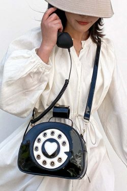 Y2K Grunge Retro 90s Old School Phone Shoulder Bag - Perfect for Y2K Summer and Party Outfits