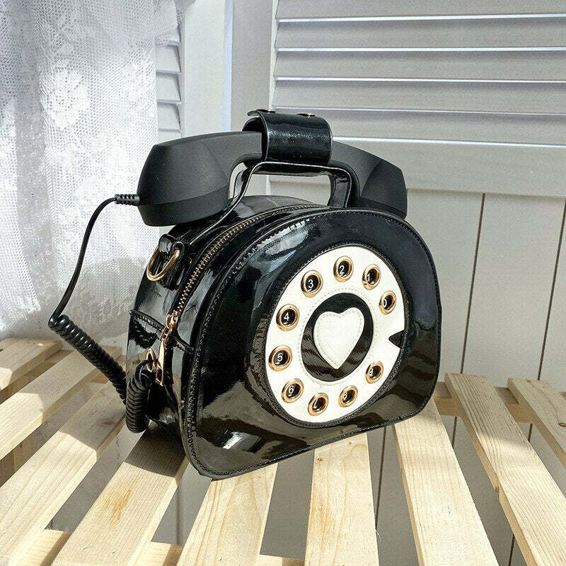 Y2K Grunge Retro 90s Old School Phone Shoulder Bag - Perfect for Y2K Summer and Party Outfits