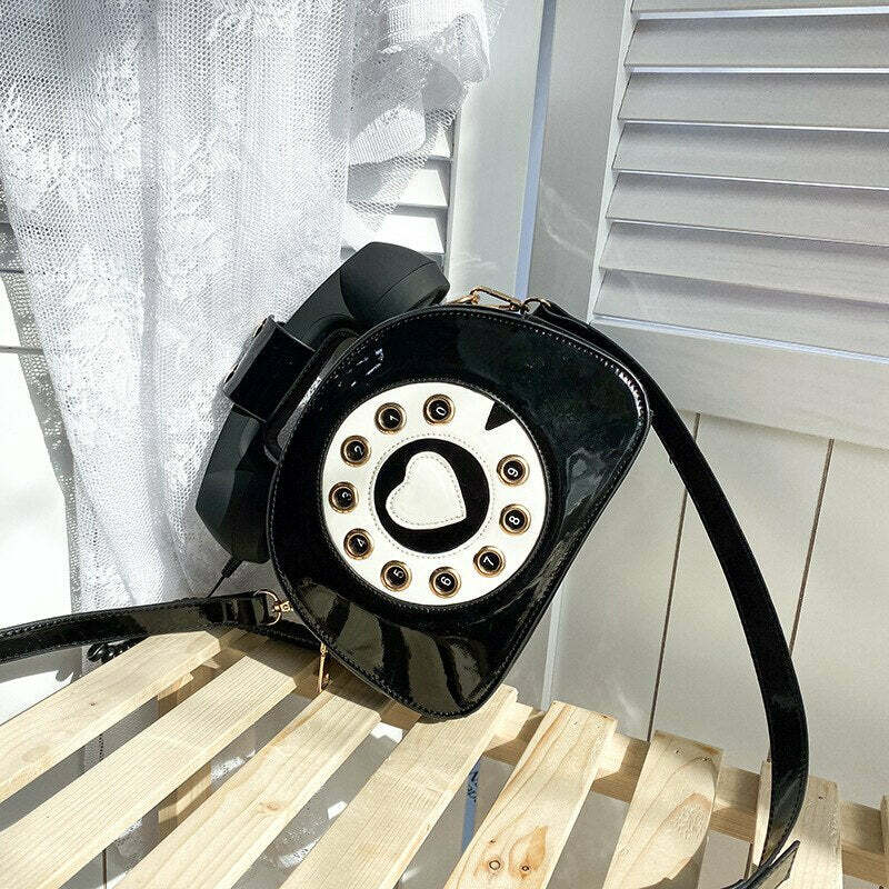 Y2K Grunge Retro 90s Old School Phone Shoulder Bag - Perfect for Y2K Summer and Party Outfits