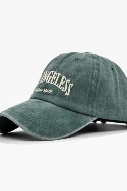 Y2K Grunge Retro 90s Summer Outfit - Los Angeles Vintage Cap for Y2K Fashion & 90s Style