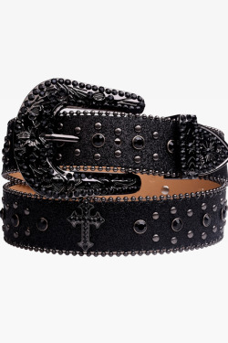 Y2K Grunge Rhinestone Belt - Perfect for 90s Outfits, Y2K Summer, and Retro Party Looks