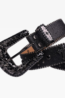 Y2K Grunge Rhinestone Belt - Perfect for 90s Outfits, Y2K Summer, and Retro Party Looks