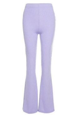 Y2K Grunge Ribbed Wide Leg Pants - 90s Retro Summer Outfit, Y2K Club & Party Fashion