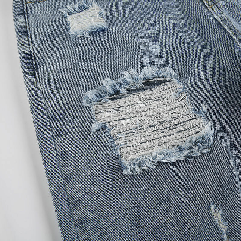Y2K Grunge Ripped Baggy Jeans - 90s Fashion, Y2K Summer Outfits, Retro Style, Y2K Club