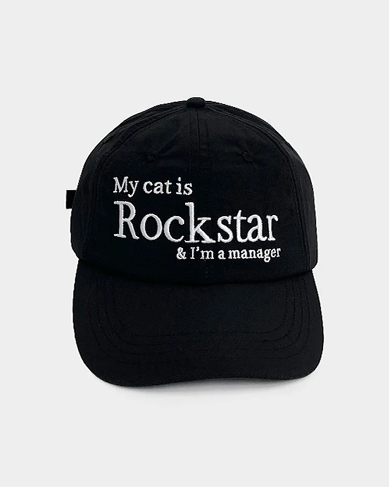 Y2K Grunge Rockstar Cat Manager Hat - Retro 90s Fashion, Y2K Summer & Party Outfits