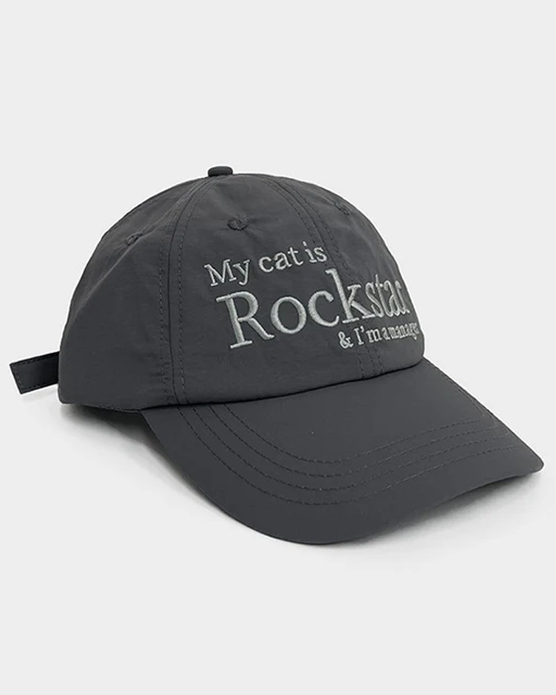 Y2K Grunge Rockstar Cat Manager Hat - Retro 90s Fashion, Y2K Summer & Party Outfits