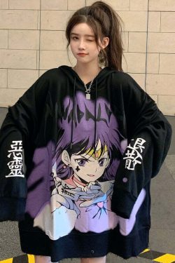 Y2K Grunge Sailor Mars Sweatshirt Hoodie - 90s Retro Style, Pastel Goth, Y2K Fashion