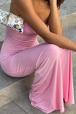 Y2K Grunge Satin Maxi Dress - Retro 90s Fashion, Summer Party, Club & Popstar Outfits