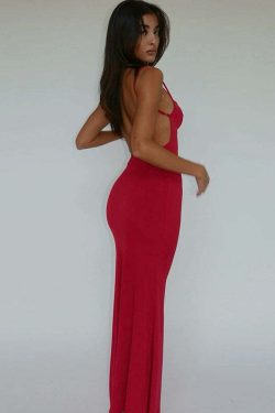 Y2K Grunge Satin Maxi Dress - Retro 90s Fashion, Summer Party, Club & Popstar Outfits